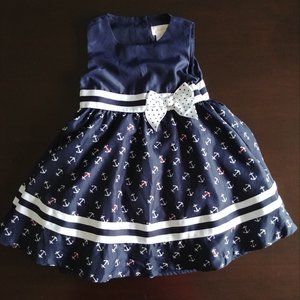 Navy Blue Anchor Dress